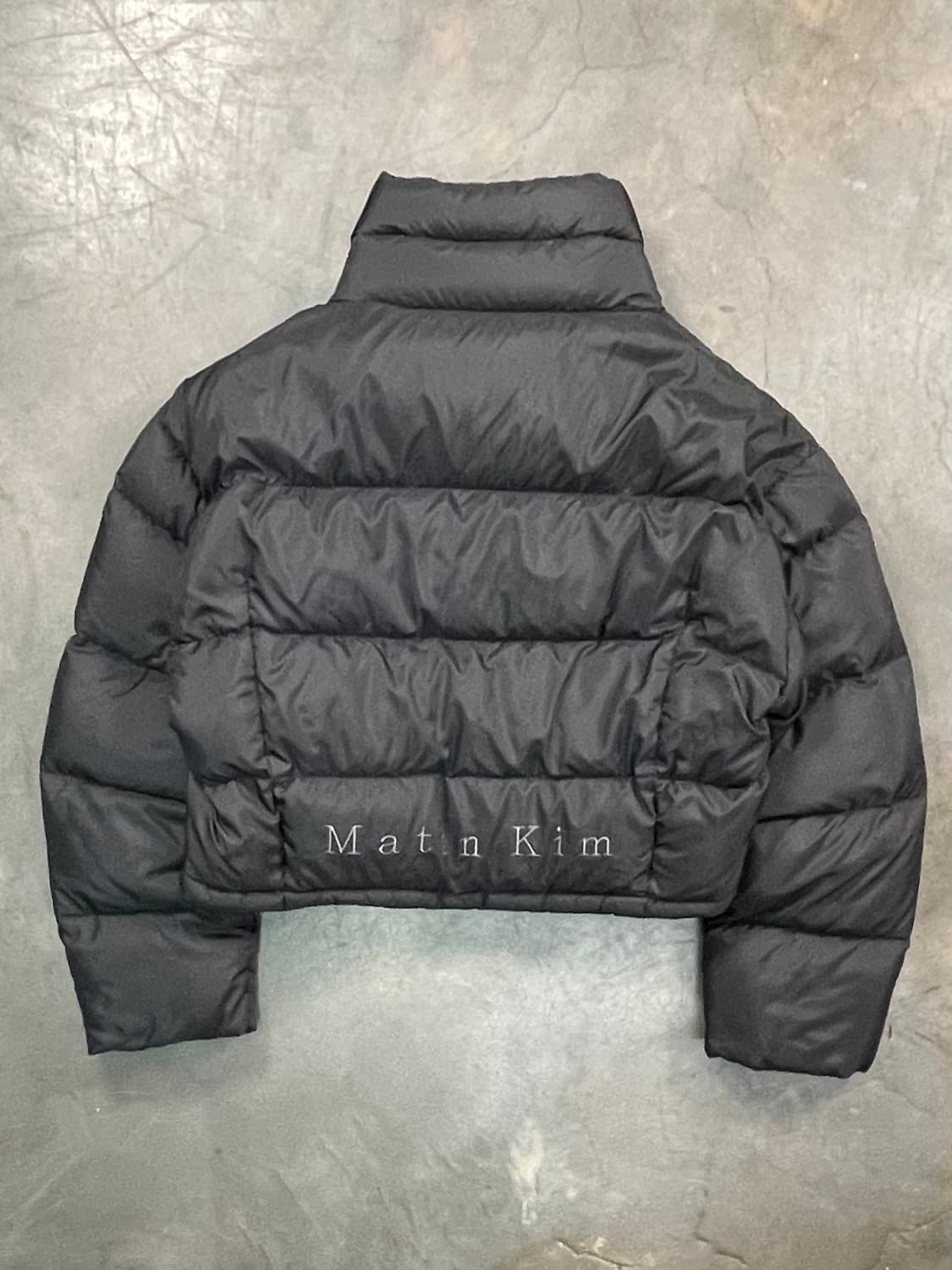 마뗑킴 로고 테이핑 크롭 숏패딩 상품이미지5