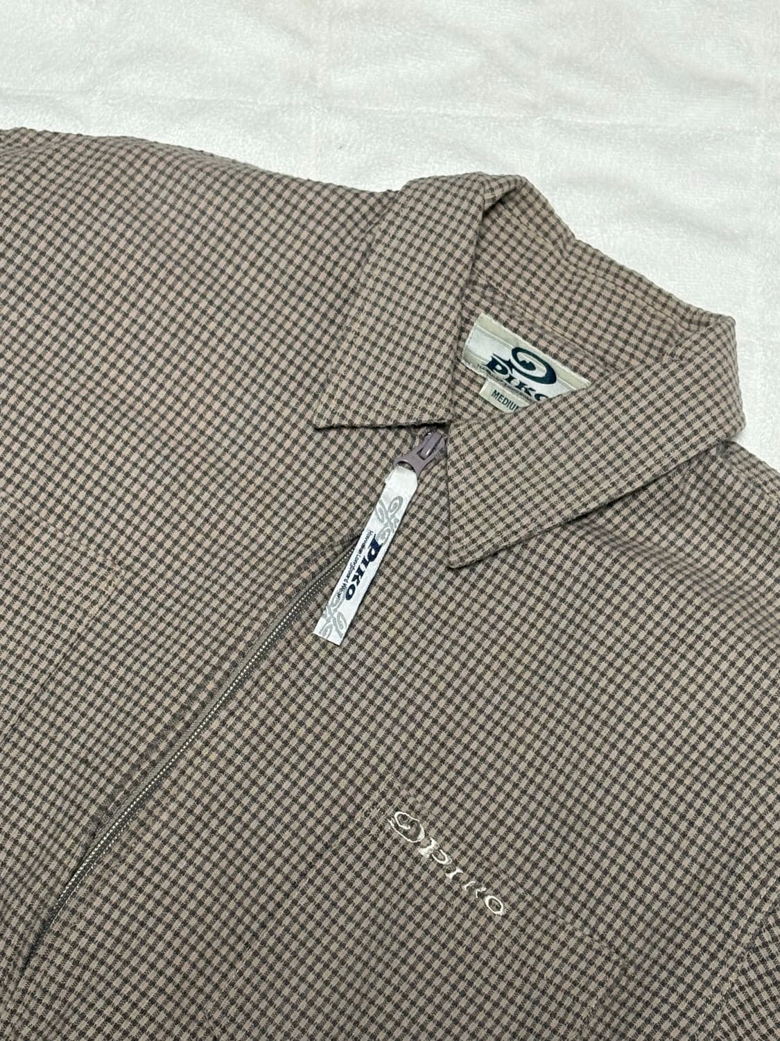 Piko 빈티지 집업 체크 셔츠 상품이미지1