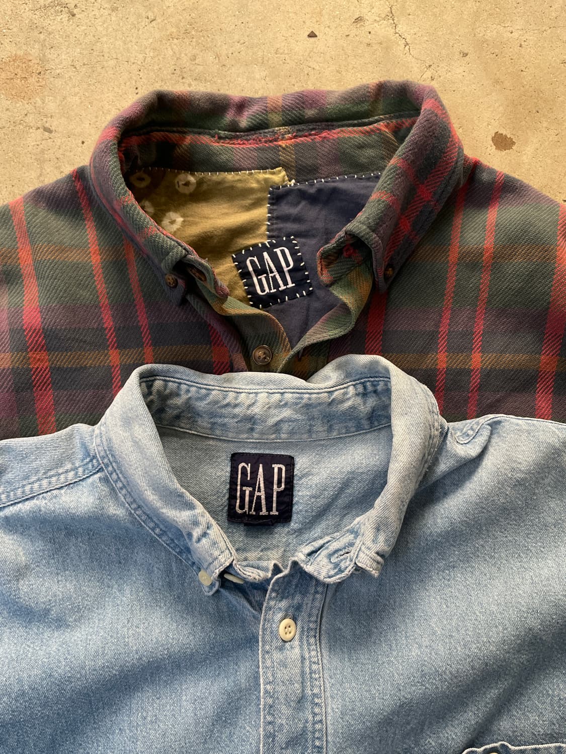 90-00s Old GAP Denim OCBD Shirt 상품이미지1