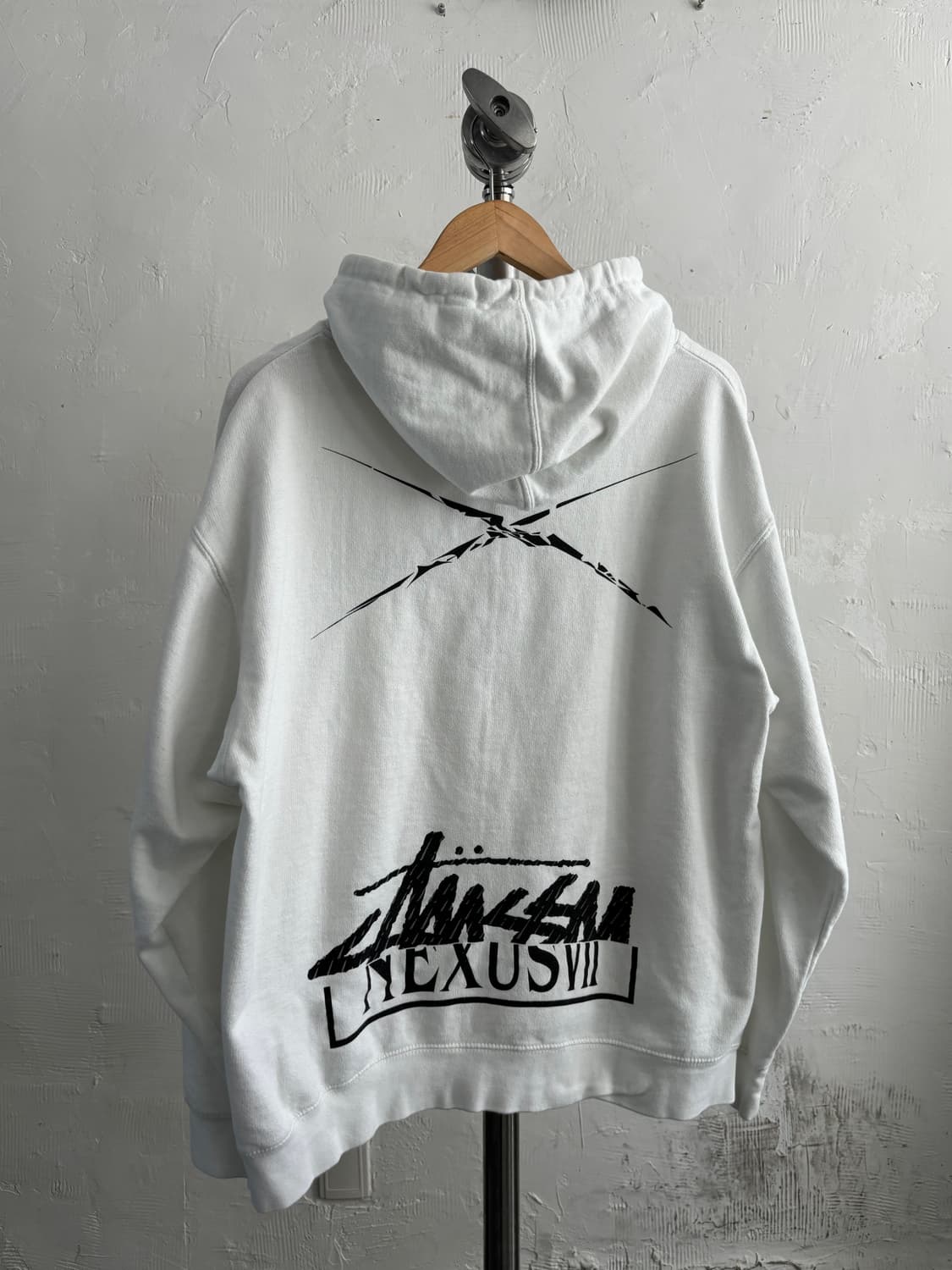 Stussy x Nexus7 스투시 x 넥서스세븐 스탁 로고 화이트 후드 상품이미지7