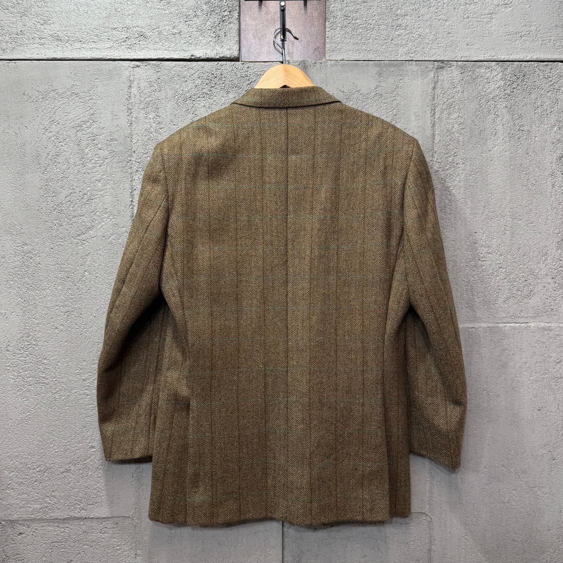 Acquaviva 이태리 메이드 해링본 울 블레이저 자켓 (L) 상품이미지3