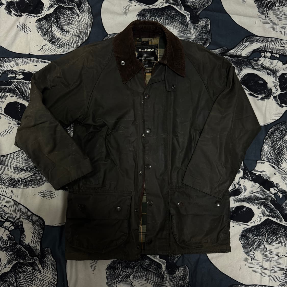 바버 뷰포트 왁스자켓 34 사이즈 상품이미지1