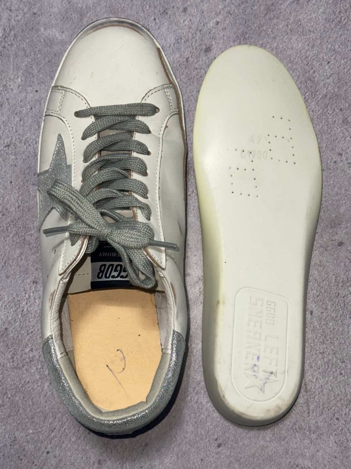 골든구스 슈퍼스타 실버 글리터 (42 / 270-275) 상품이미지8