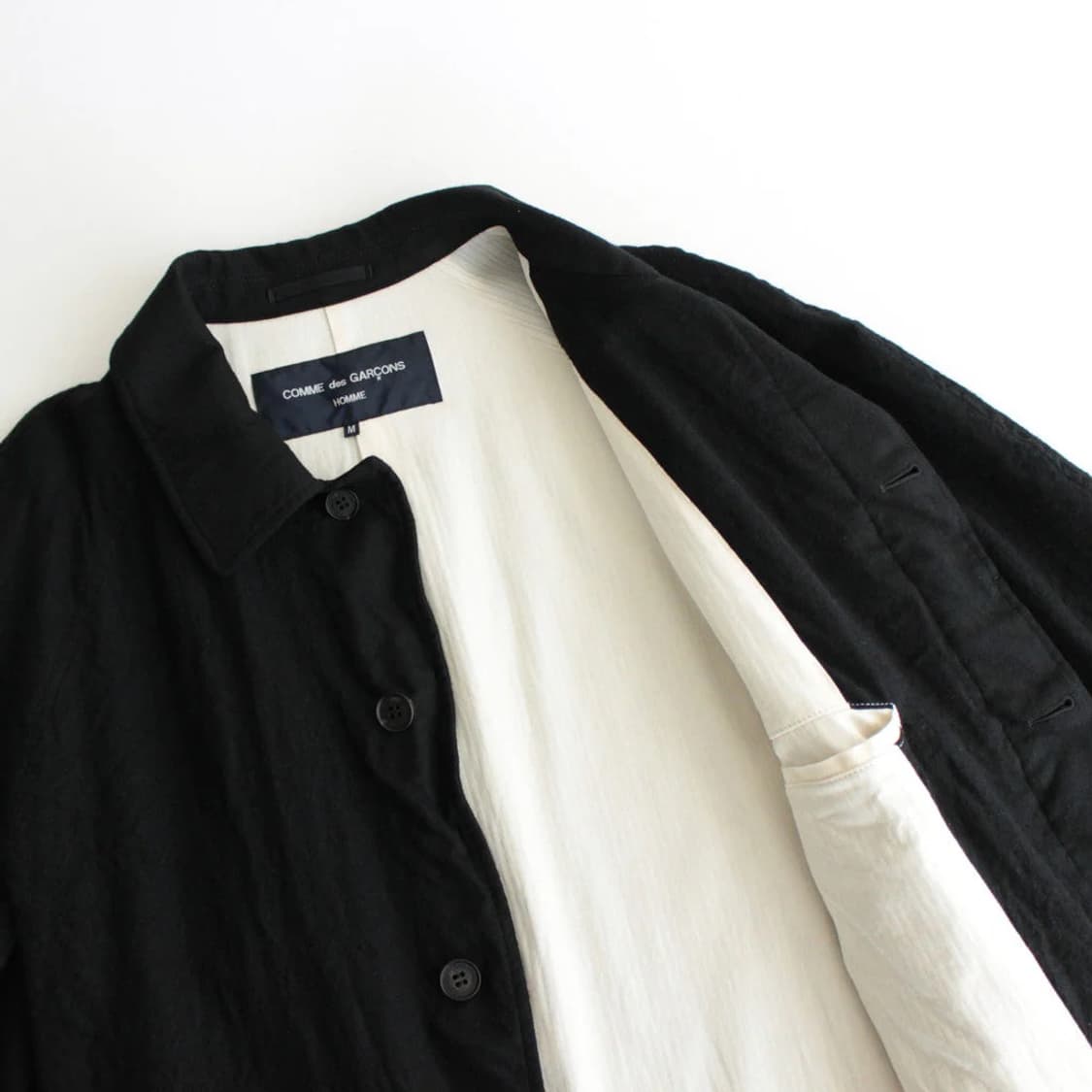 꼼데가르송 옴므 24aw wool mac coat /머듈,더로우,코모리 상품이미지3