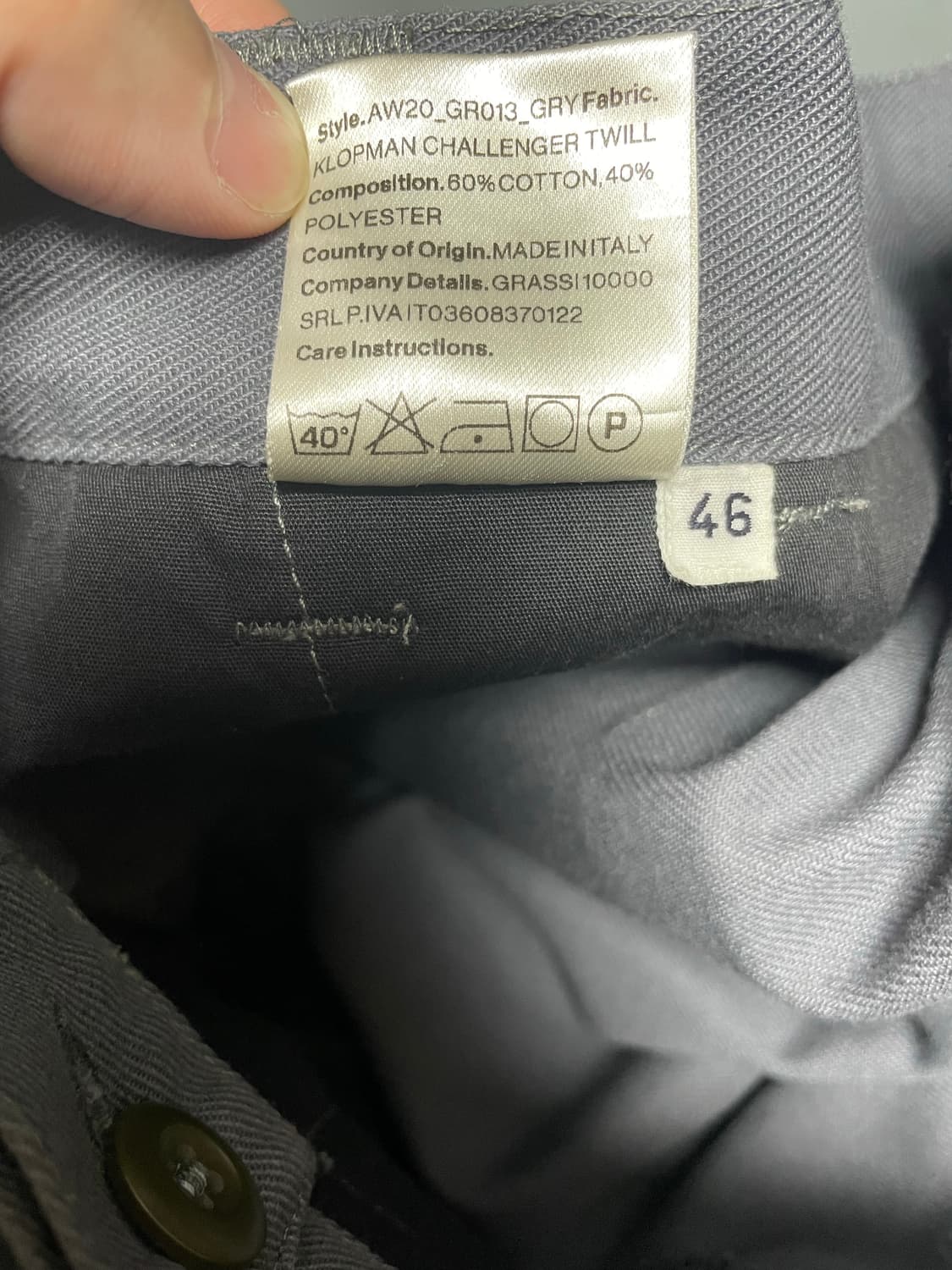 gr10k klopman side zip pants 46 상품이미지5