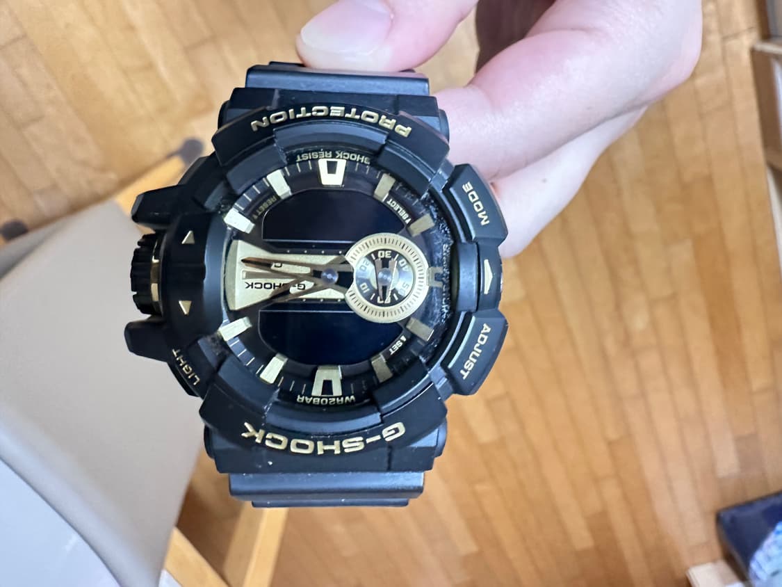 지샥 GA-400GB-1A9 블랙 골드 시계 입대 군대 선물 상품이미지2