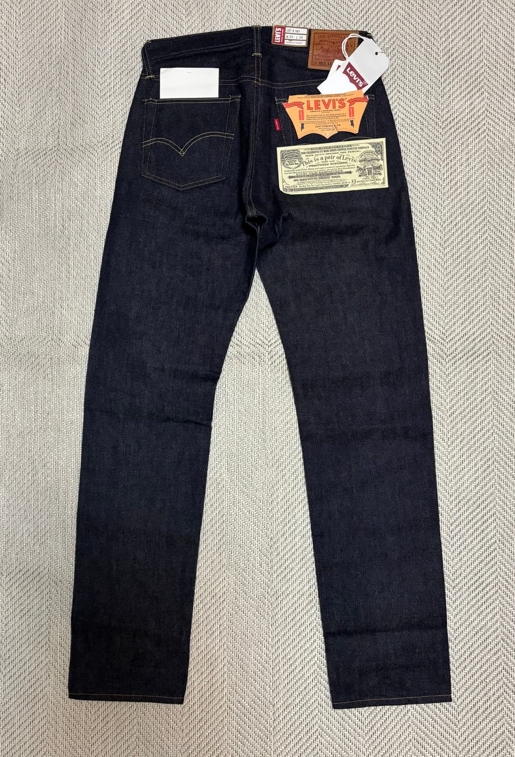 리바이스 LVC 1954 501Z XX 셀비지 리지드 데님 진 상품이미지4