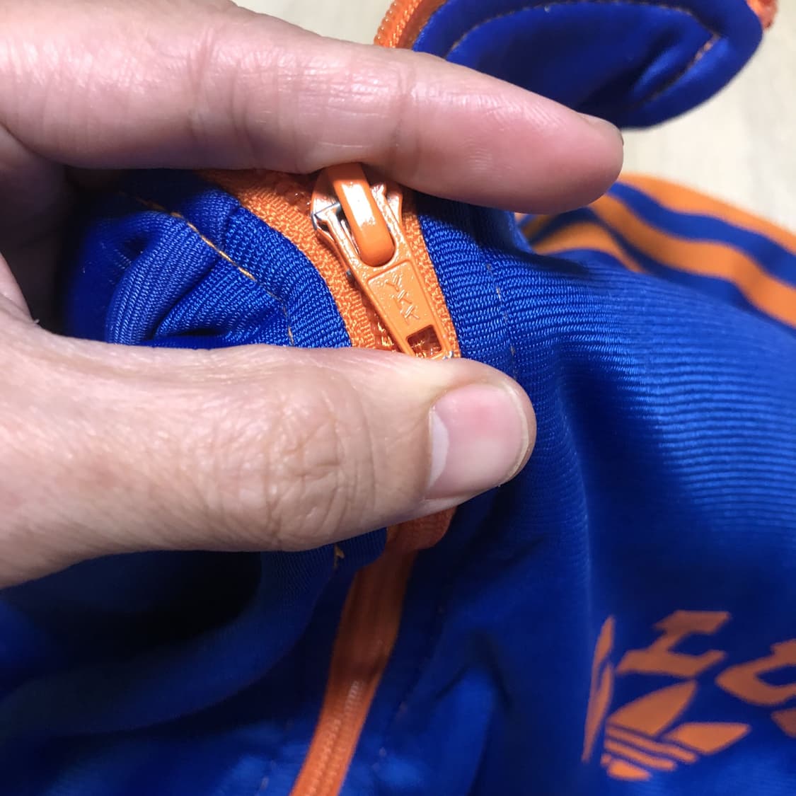 (95) 아디다스 adidas 클럽 트랙탑 져지 로얄블루 오렌지 상품이미지6