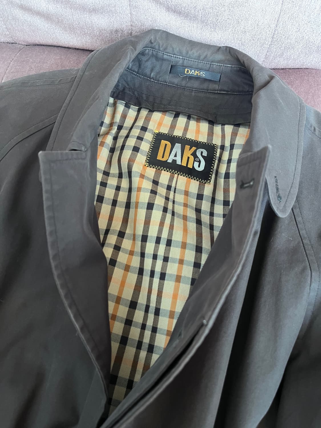 닥스 남성 다크브라운 간절기싱글트렌치코트 상품이미지8