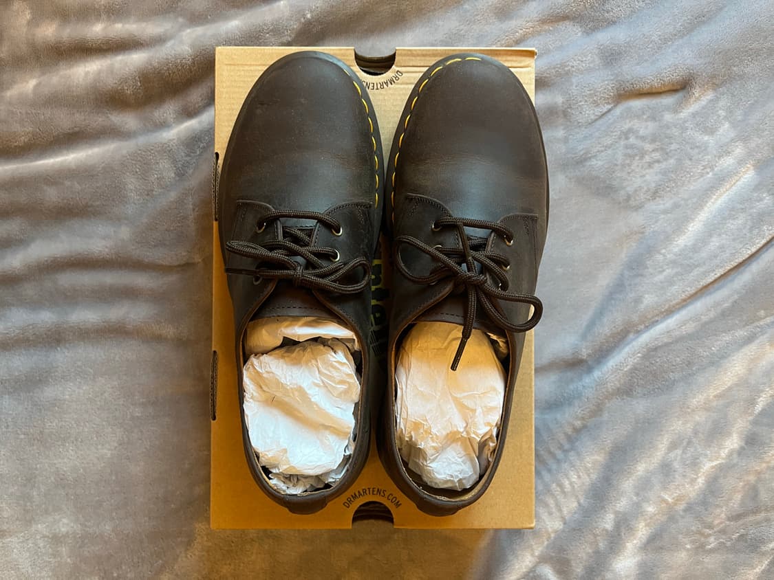 닥터마틴 1461 크레이지 홀스 레더 부츠 다크 브라운 270 상품이미지1