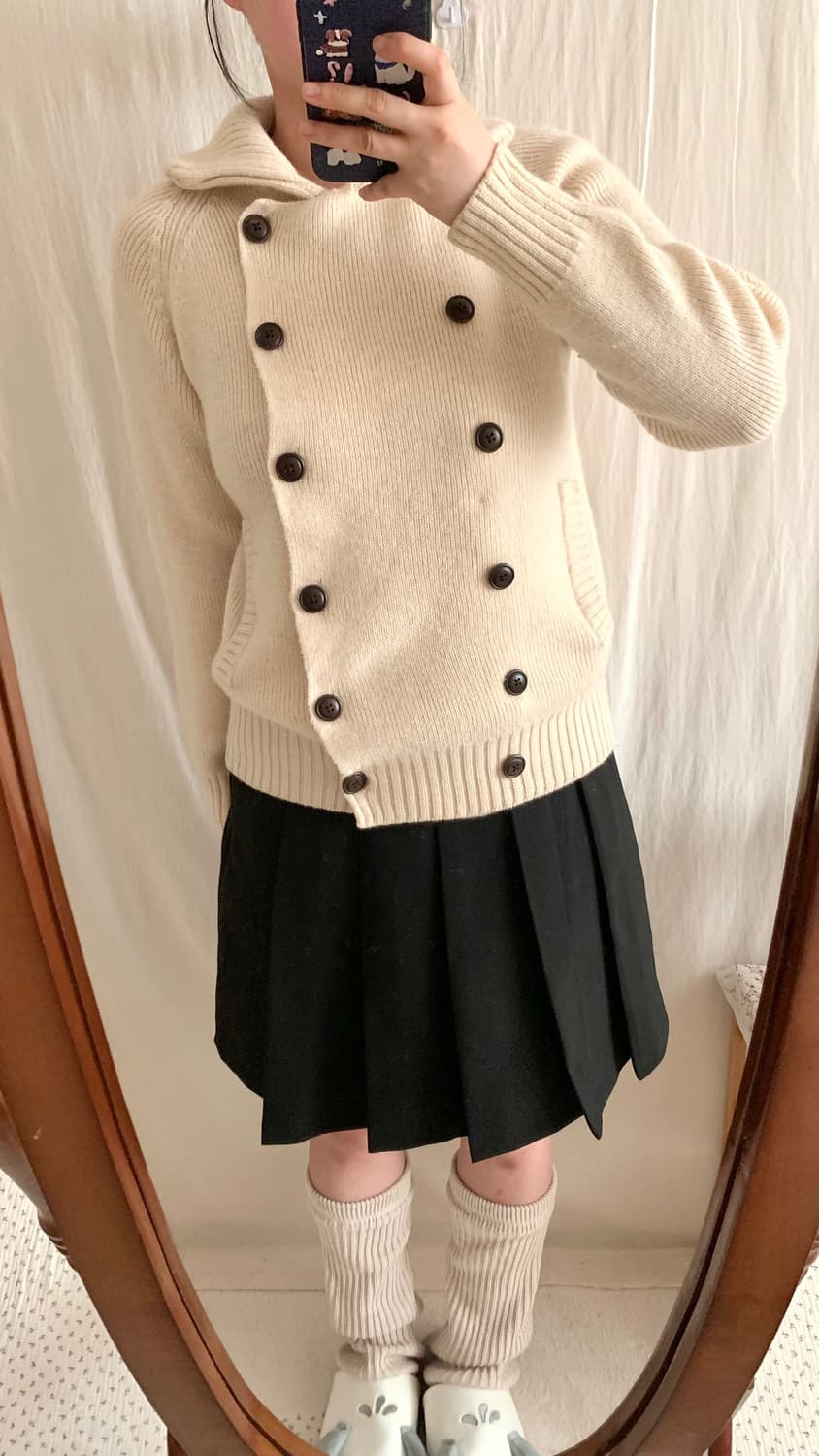 SM2 더블 단추 프레피 가디건 상품이미지4