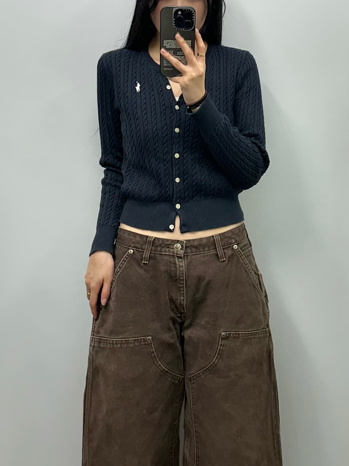 폴로 랄프로렌 꽈배기 케이블 니트 가디건 상품이미지1