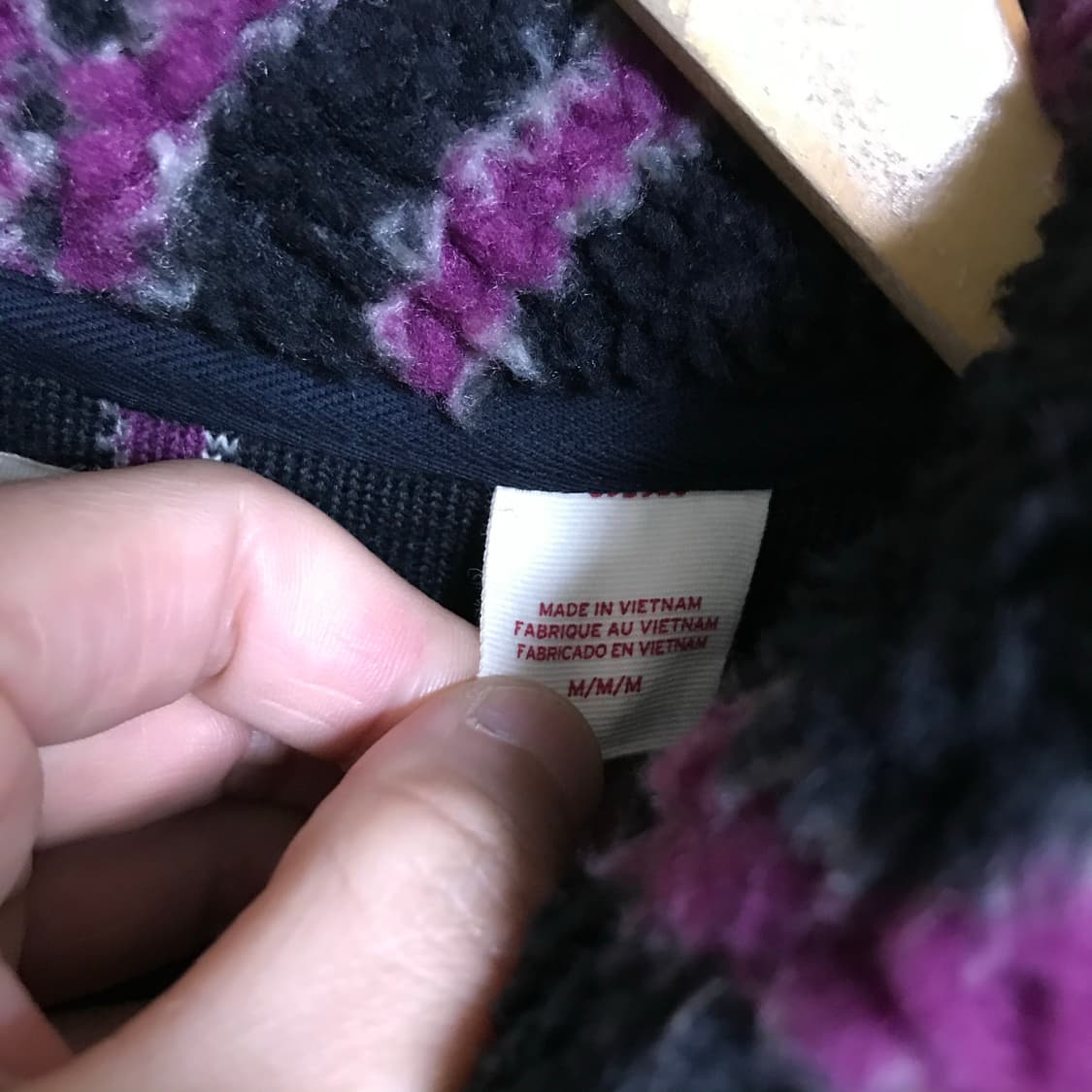 리바이스 90s 패턴 후리스 아노락 자켓 상품이미지5