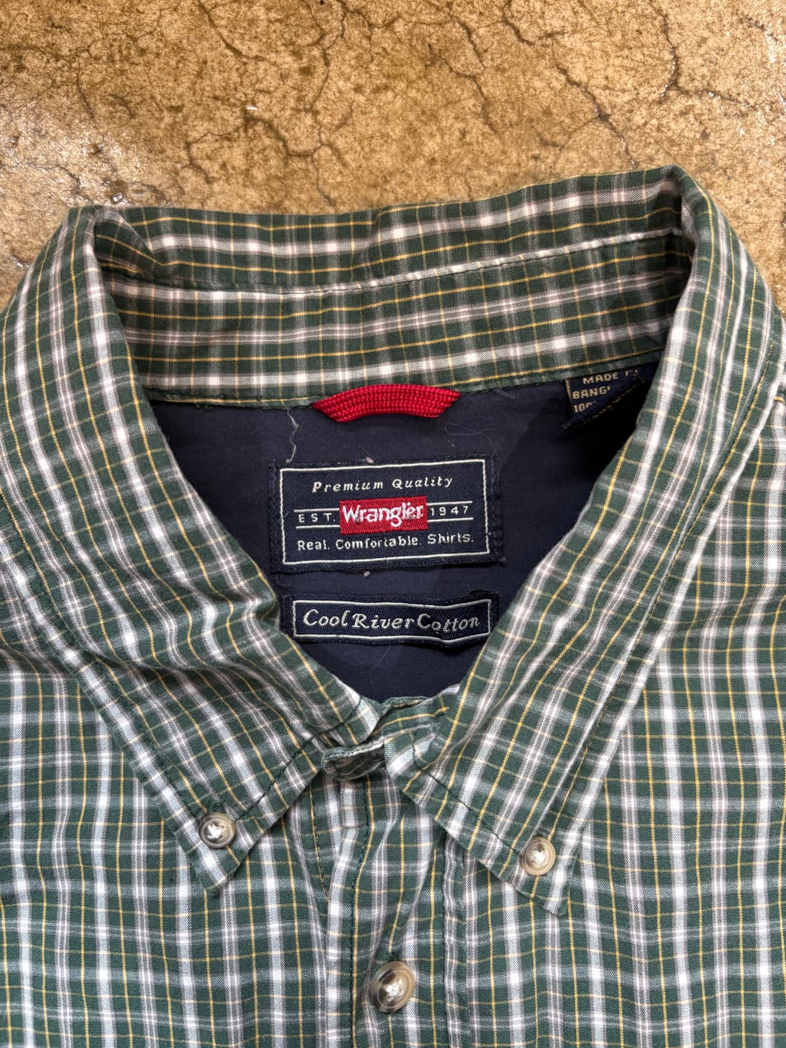 3XL 랭글러 빈티지 체크 셔츠 상품이미지5