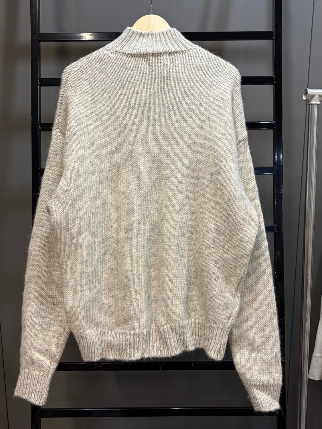 (L) 리프리젠트 알파카/울/코튼 혼방 모크넥 니트 (새상품) 18.9 상품이미지2