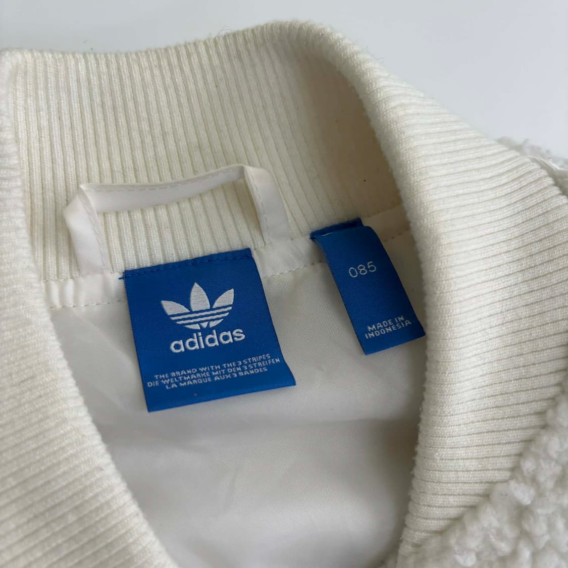 아디다스 화이트 쉐르파 플리스 자켓 뽀글이 SST 져지(85) 상품이미지4