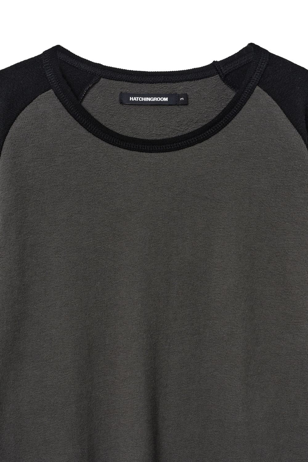 해칭룸 롱슬리브 Raglan Tee Black/Moss Charcoal 상품이미지3