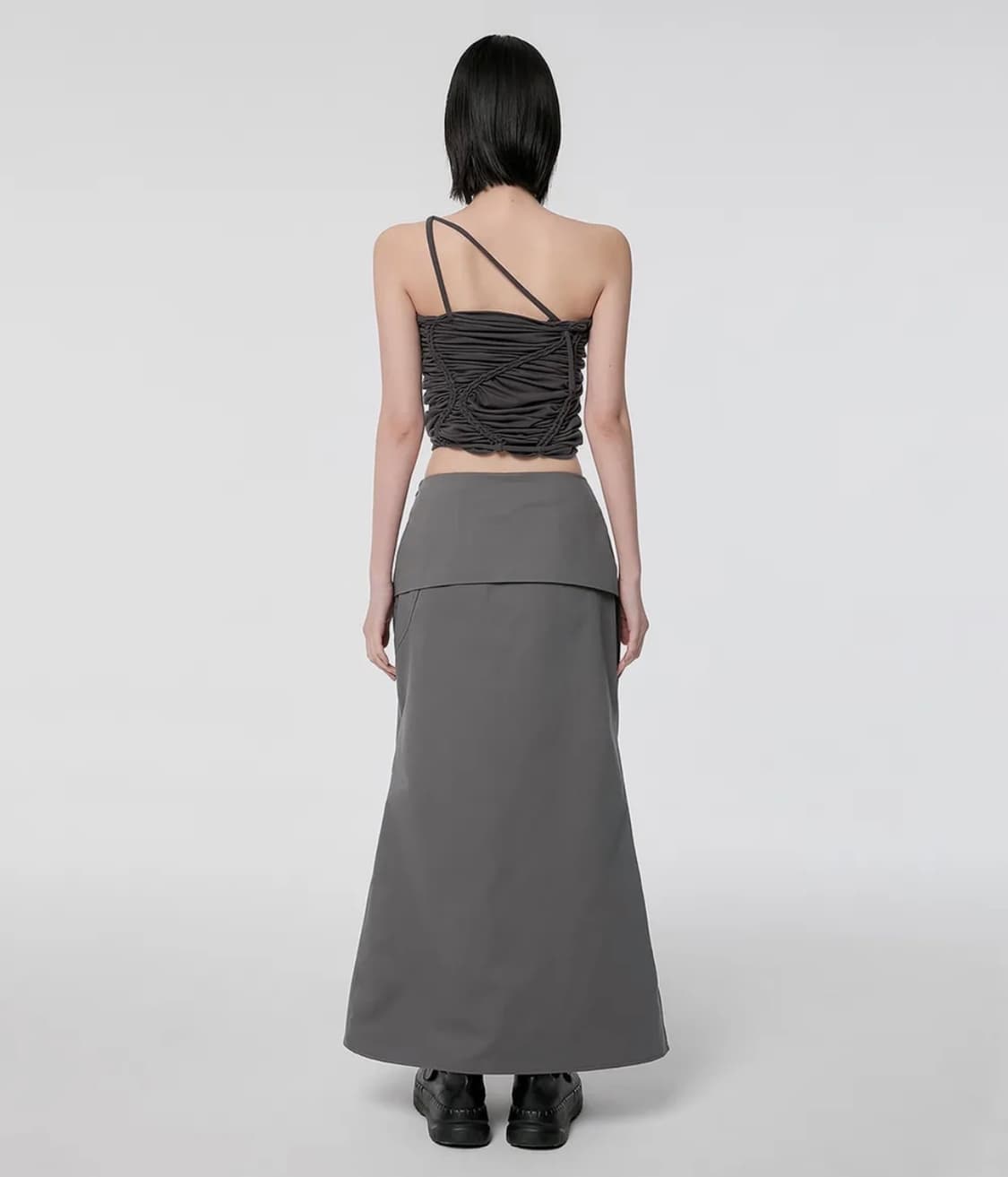 플레어업 Drape Layered Maxi Skirt (FL-238_Gr 상품이미지4