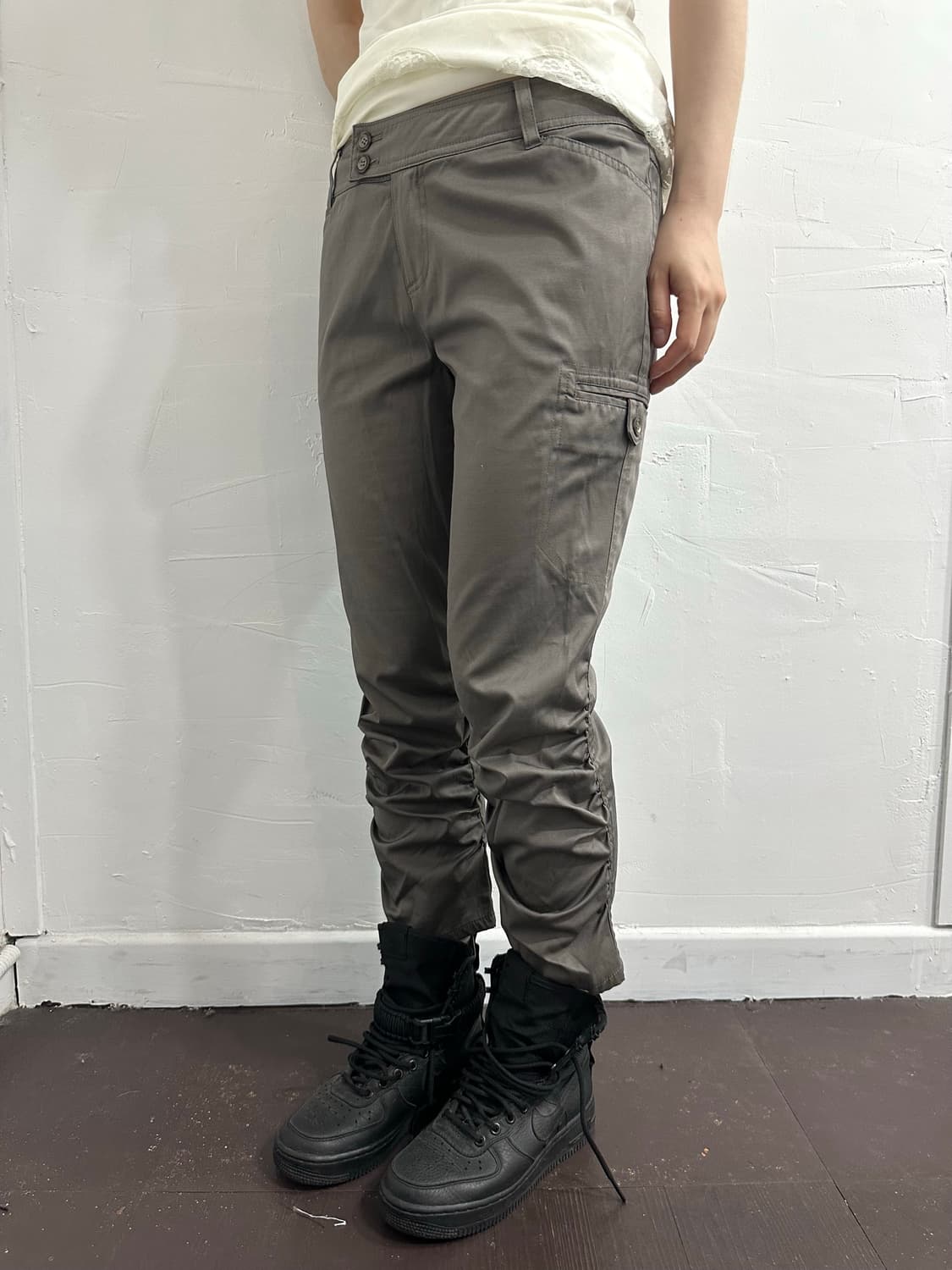 side shirring capri pants 상품이미지4