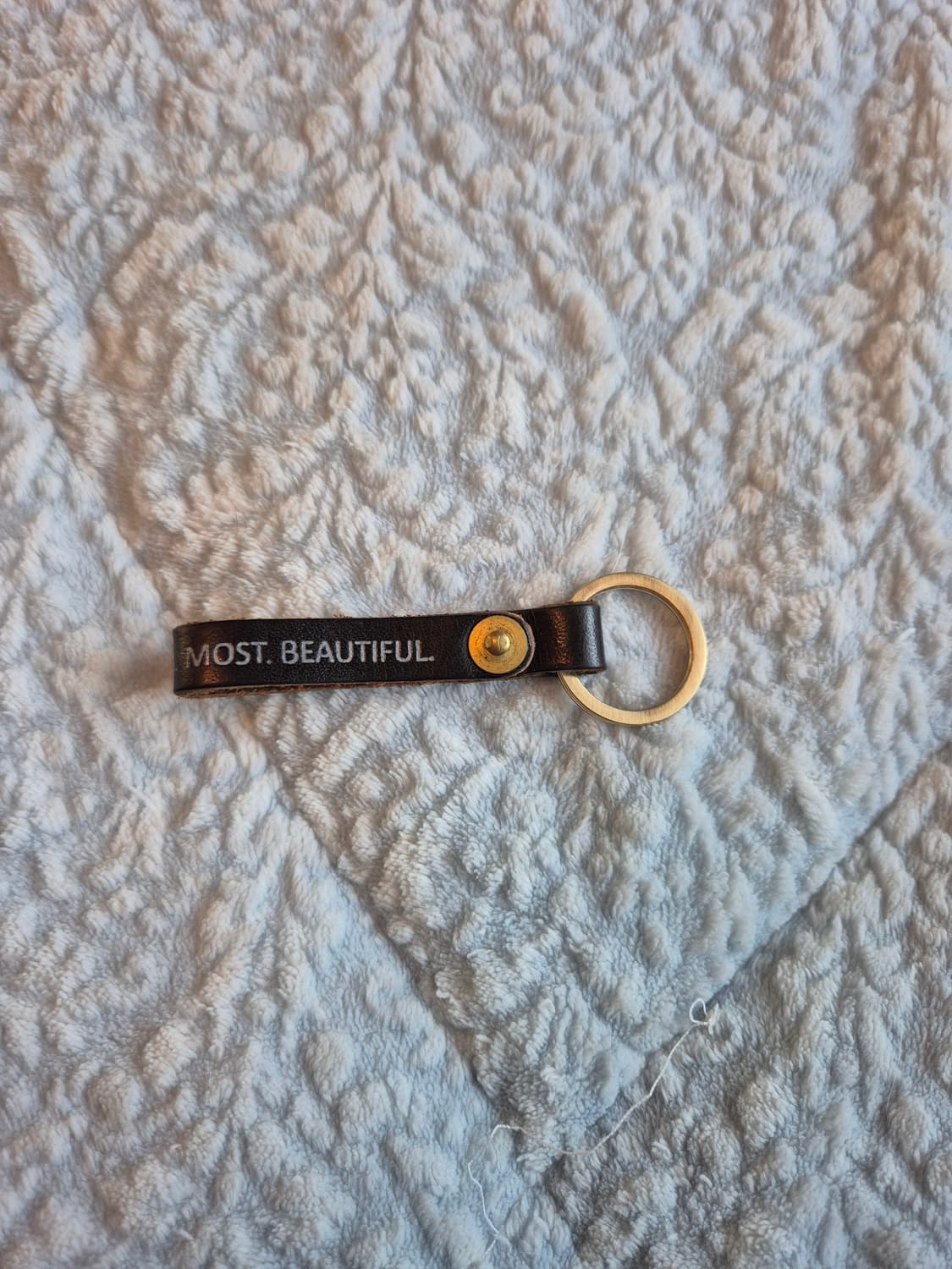 소가죽 레터링 키링 (황동 부자재) 상품이미지1