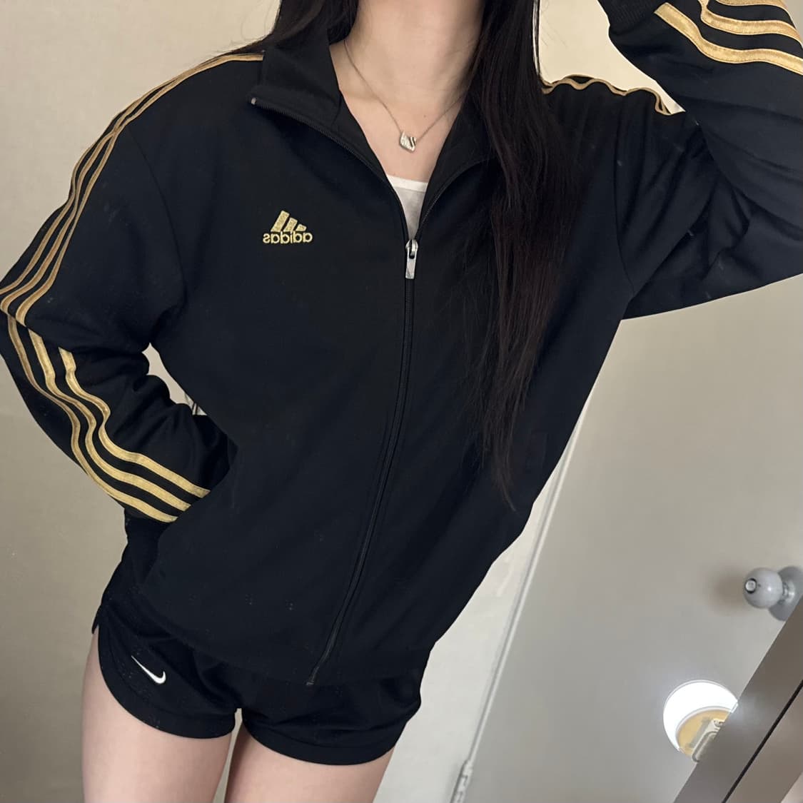 아디다스 골검 삼선 큐빅 트랙탑져지 🖤💛 상품이미지2