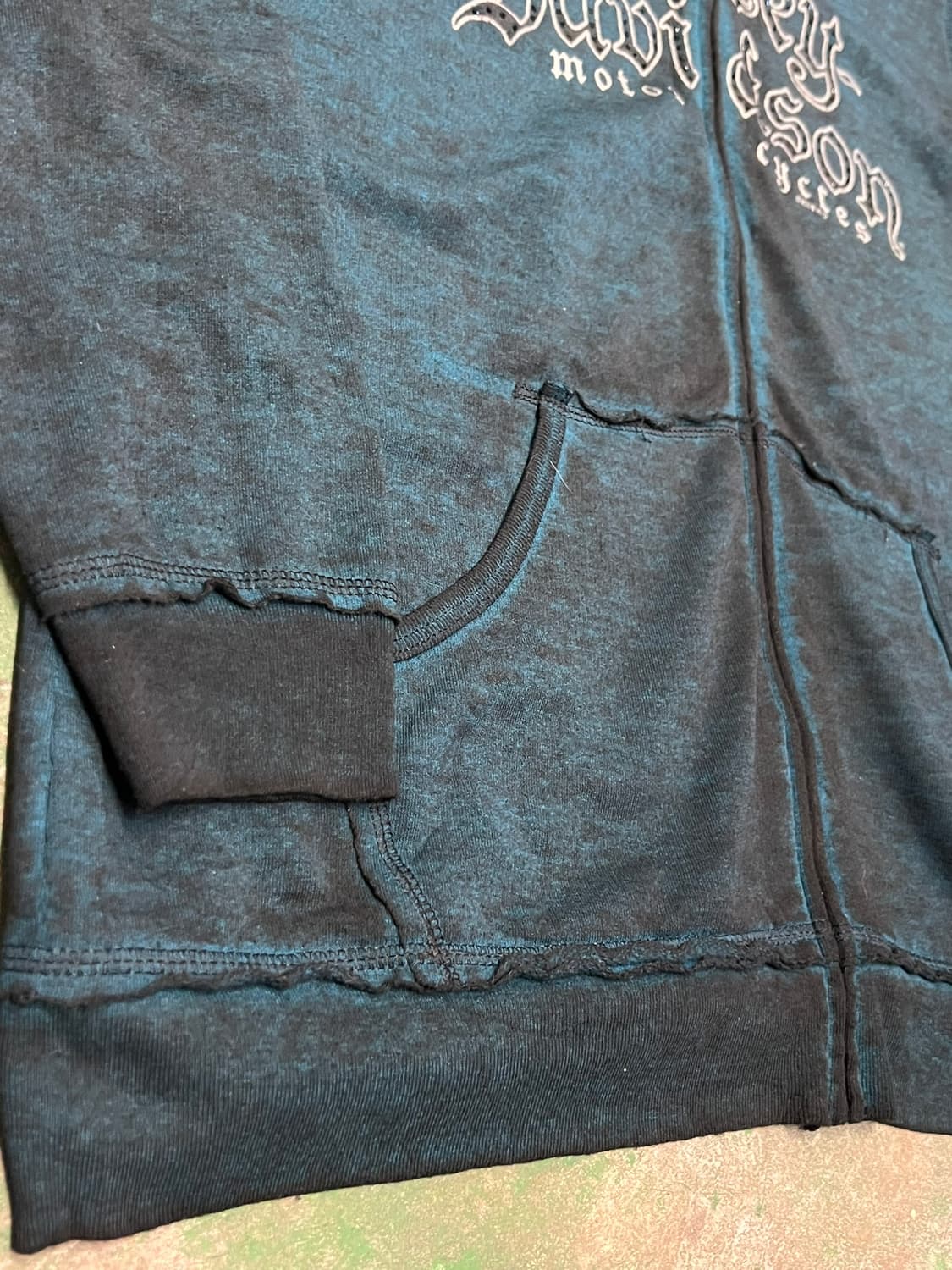 [L] 할리데이비슨 집업 스웻셔츠 맨투맨 백프린트 레터링 빈티지 져지 상품이미지6