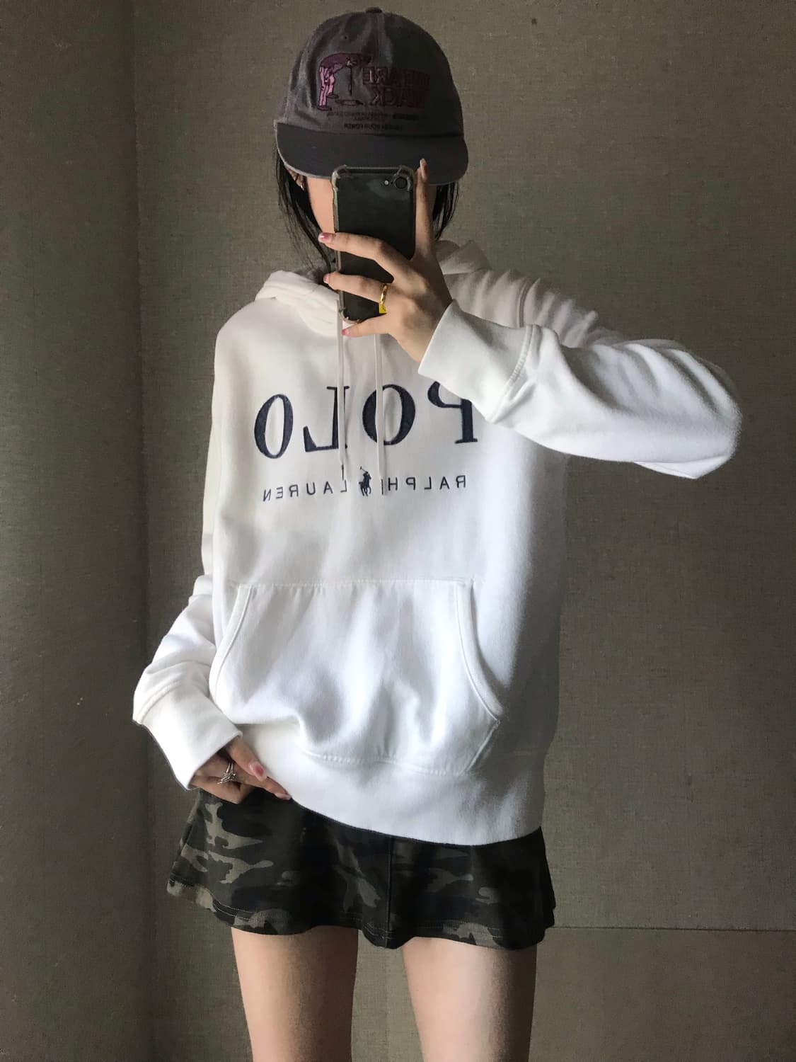 폴로 빅로고 후드티 상품이미지4