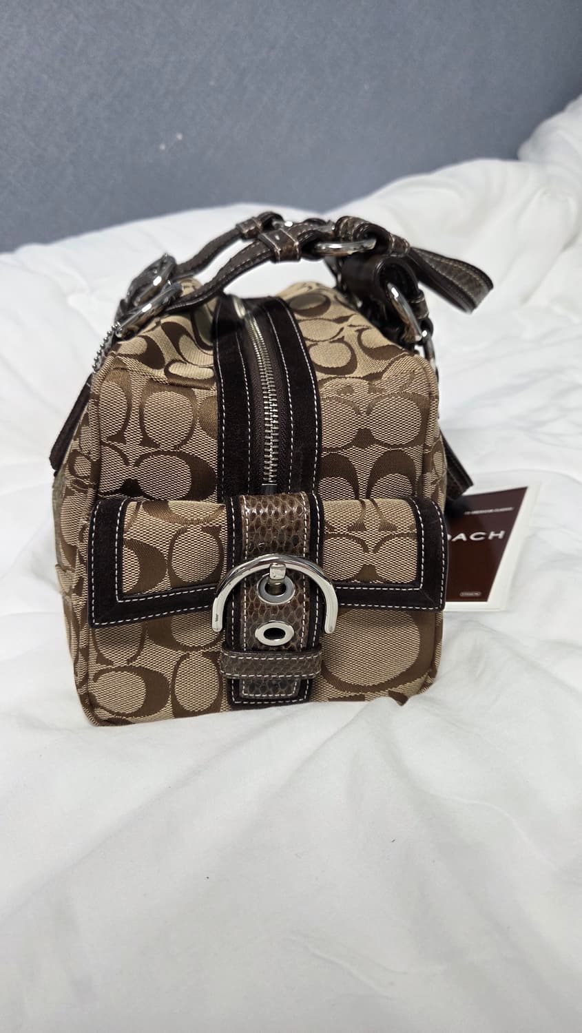 빈티지 코치 볼링백 토트백 상품이미지4