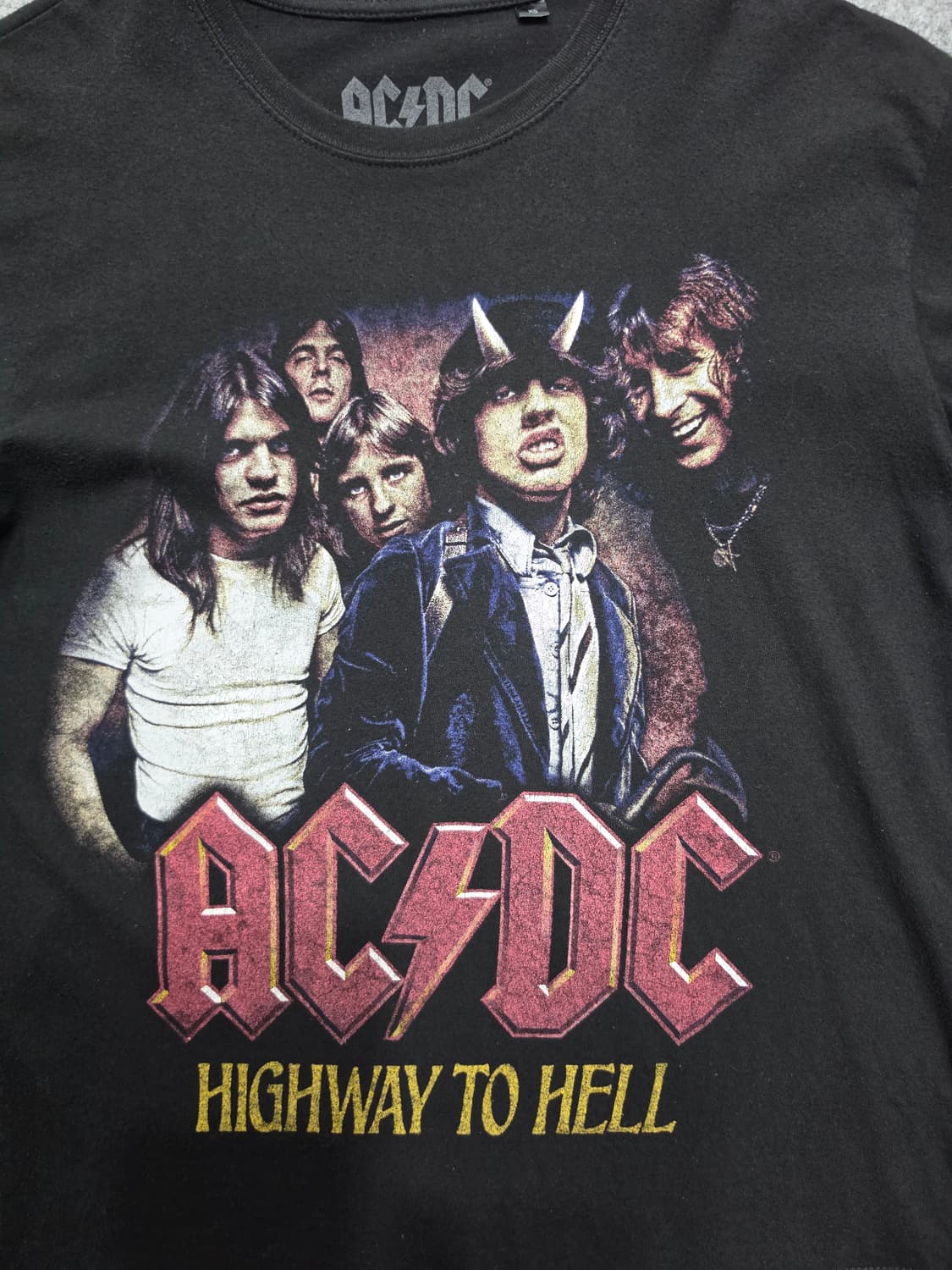 ACDC 하이웨이 투 헬 그래픽 밴드티 락밴드 반팔티 XS 상품이미지3