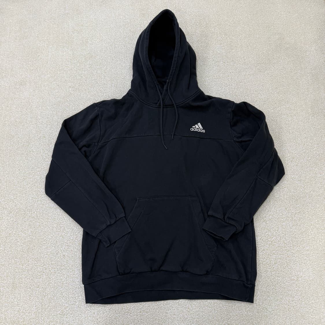 3XL 아디다스 블랙 후드티 0130T1 상품이미지1