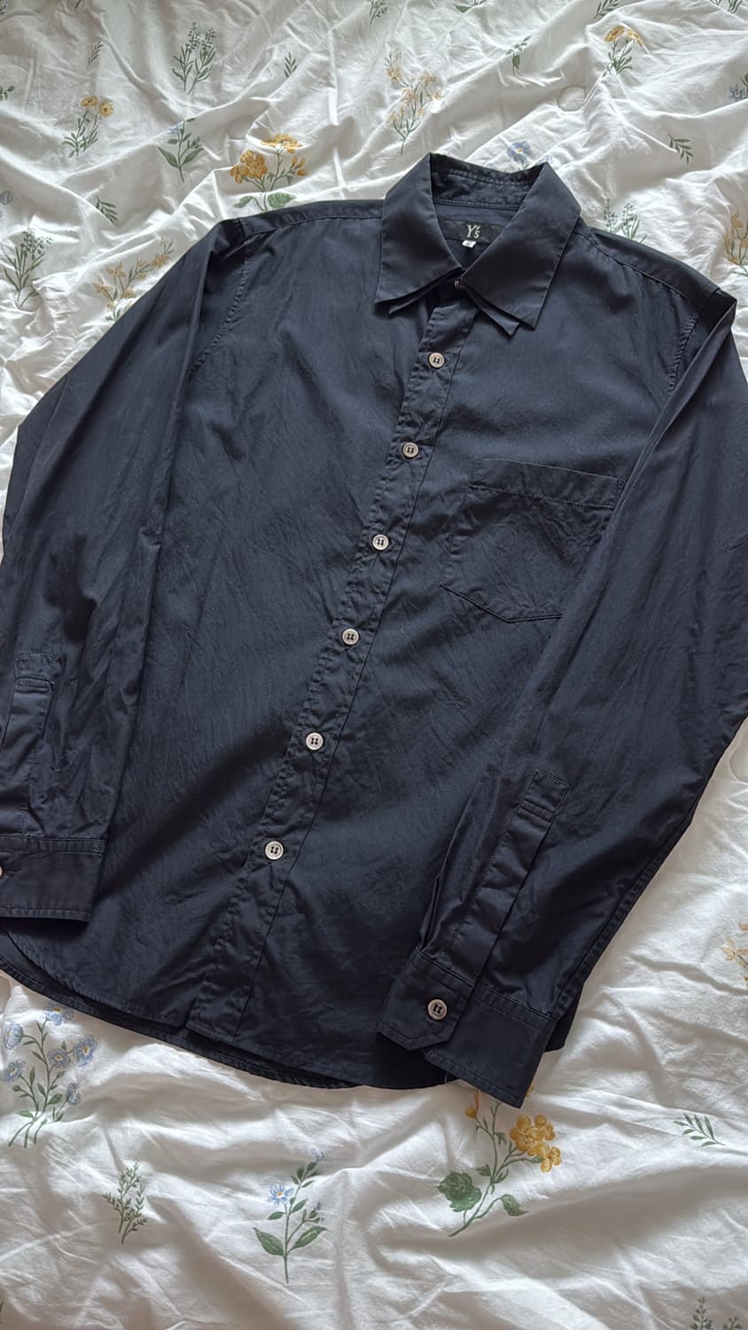 Y’s 요지야마모토 이중 카라 셔츠 상품이미지1