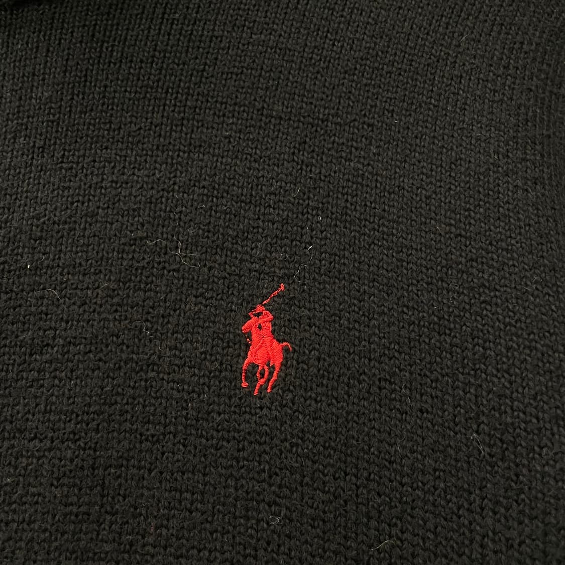 90s 폴로 랄프로렌 하프 집업 코튼 니트 스웨터 상품이미지5