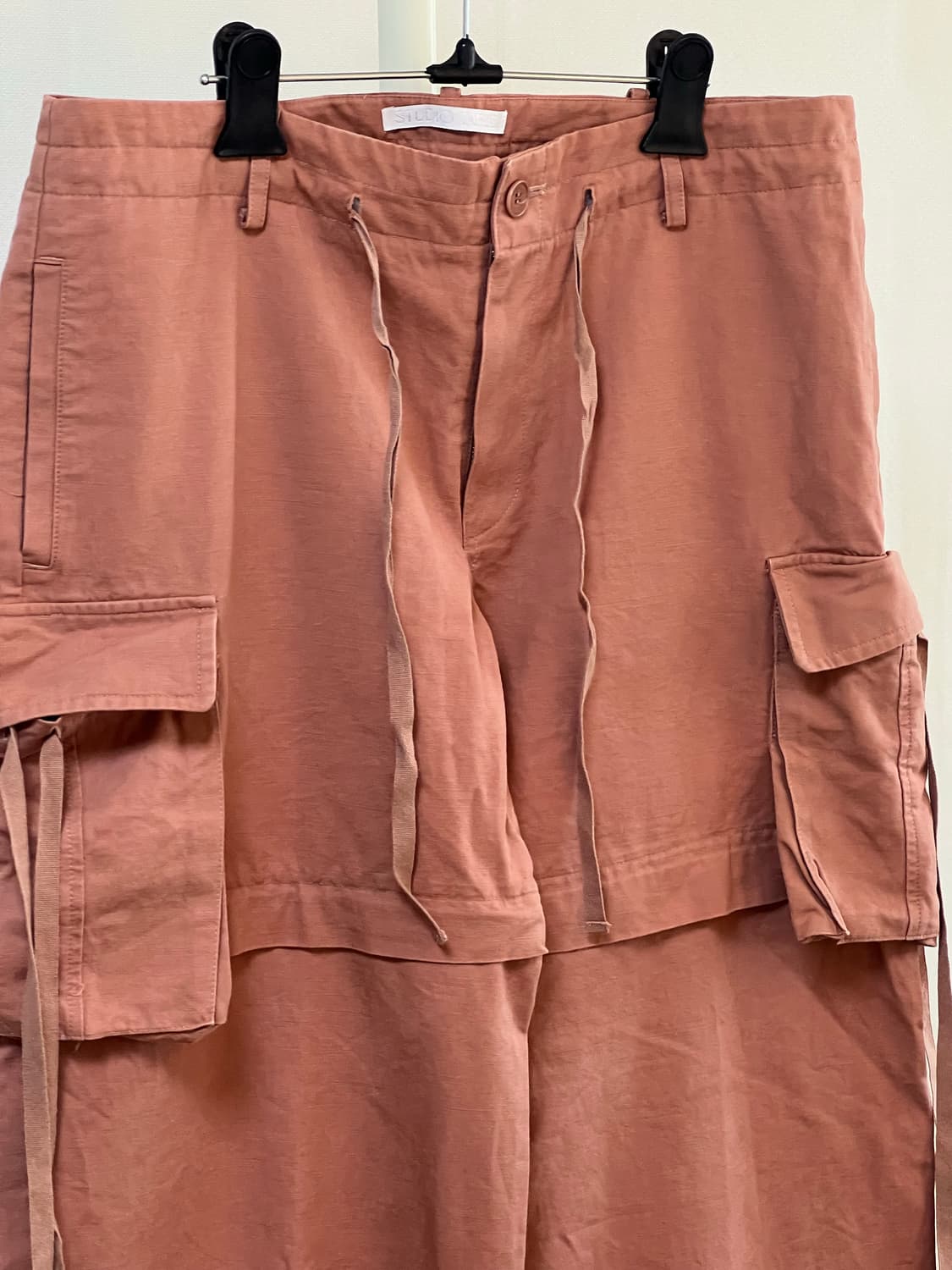 Studiotable two way cargo pants peach 상품이미지5