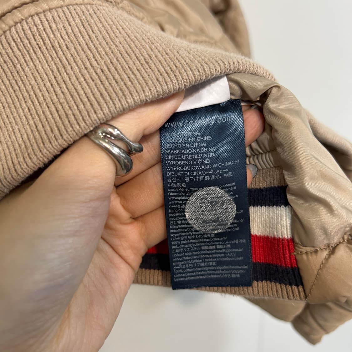 타미힐피거 키즈 퀄팅 자켓 128 상품이미지4