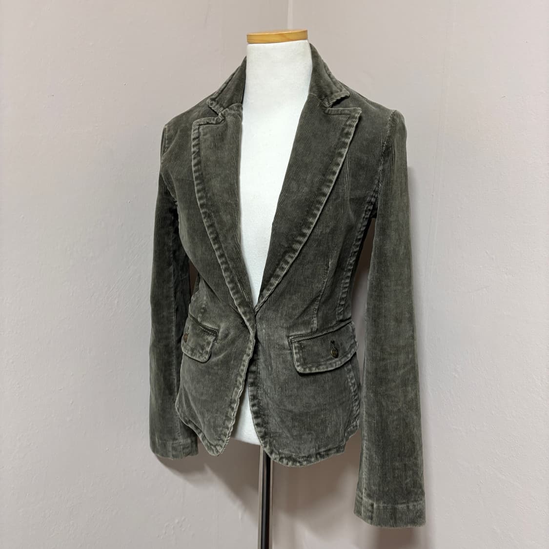 NIECE 니체 빈티지 카키 코듀로이 테일러드 자켓 상품이미지2