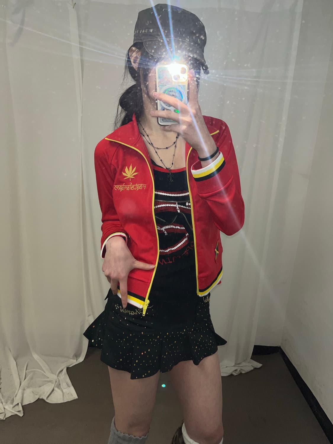 00‘s 레드 큐빅 져지 상품이미지5