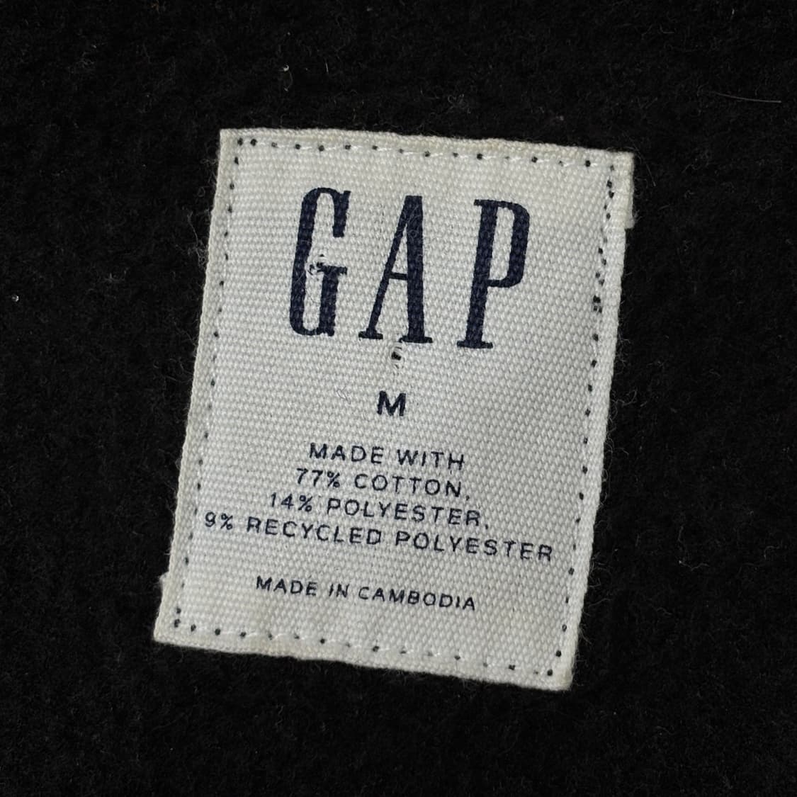 갭 GAP 블랙 기모 후드집업 상품이미지3