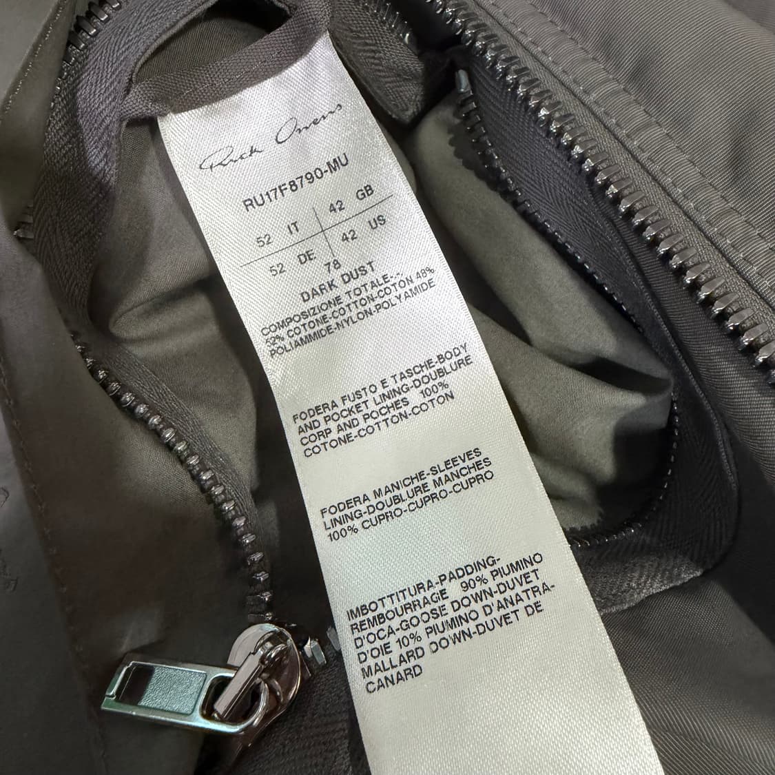 릭오웬스 몰리노 구스 다운 상품이미지7