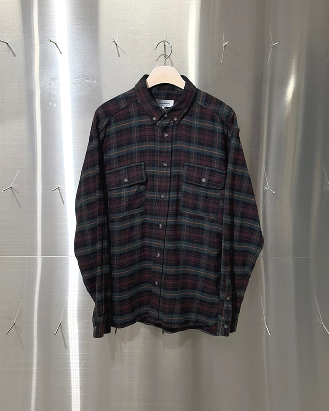 ISABEL MARANT 이자벨마랑 버건디 플란넬 체크 셔츠 상품이미지1