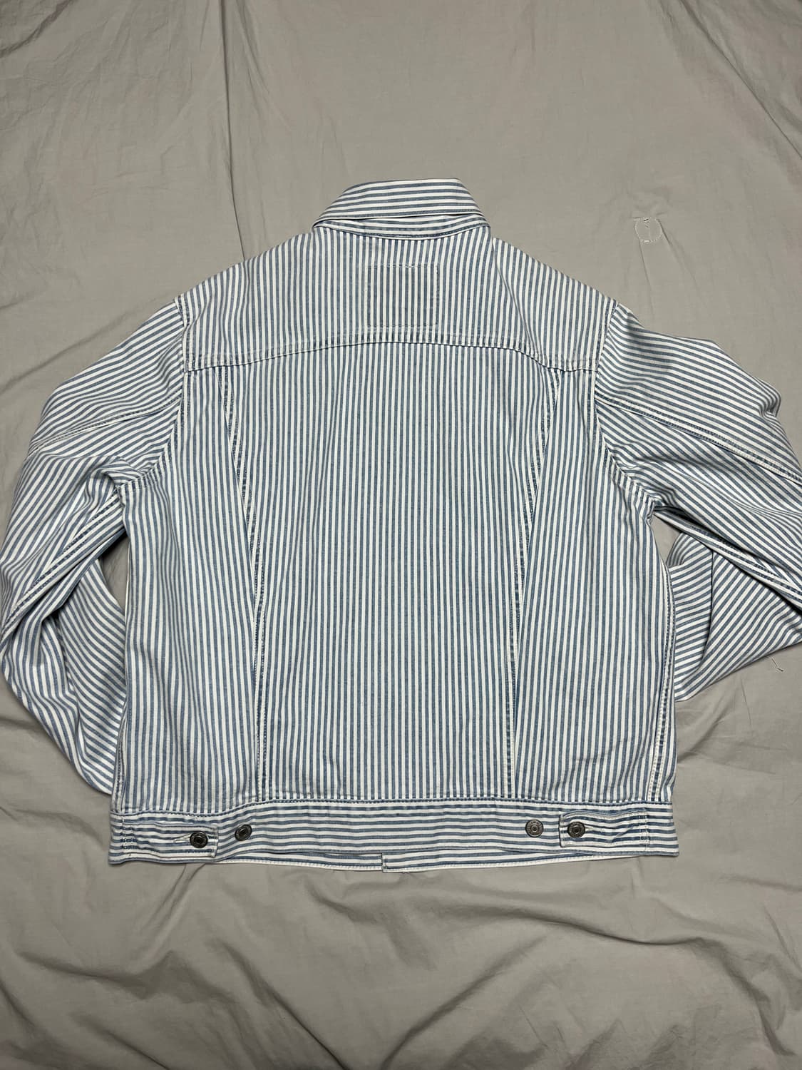 [M] 리바이스 핀스트라이프 레일로드 히코리 트러커 데님 자켓 상품이미지6