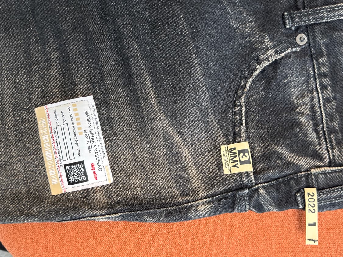 메종 미하라 야스히로 22ss 오버사이즈 트위스트 데님 상품이미지4