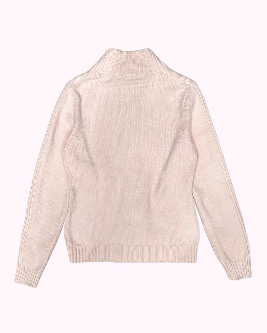 pink knit crop zip-up 상품이미지5