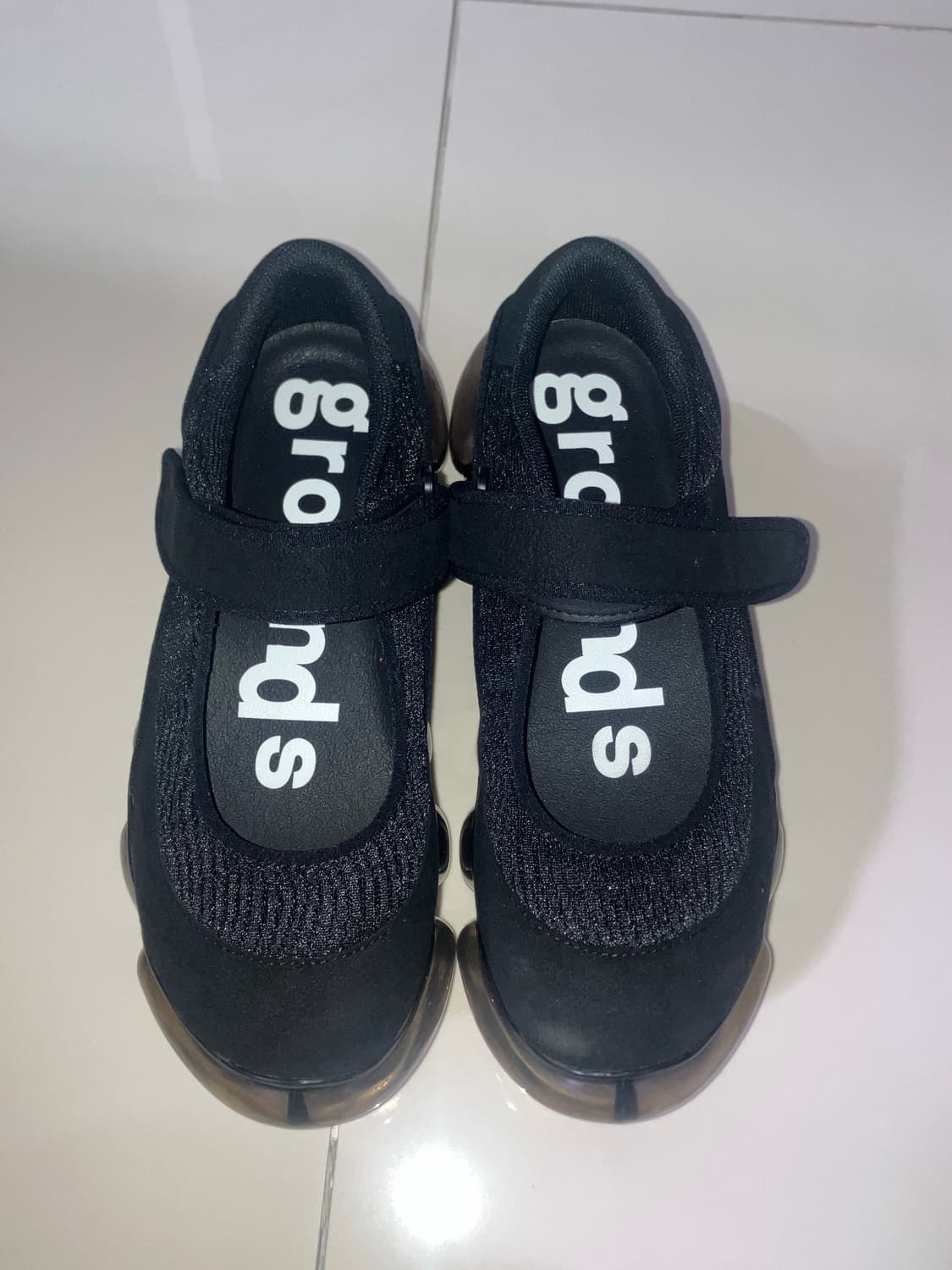 grounds 그라운즈 주얼리 코쿤 메쉬 블랙 메리제인 240 상품이미지5