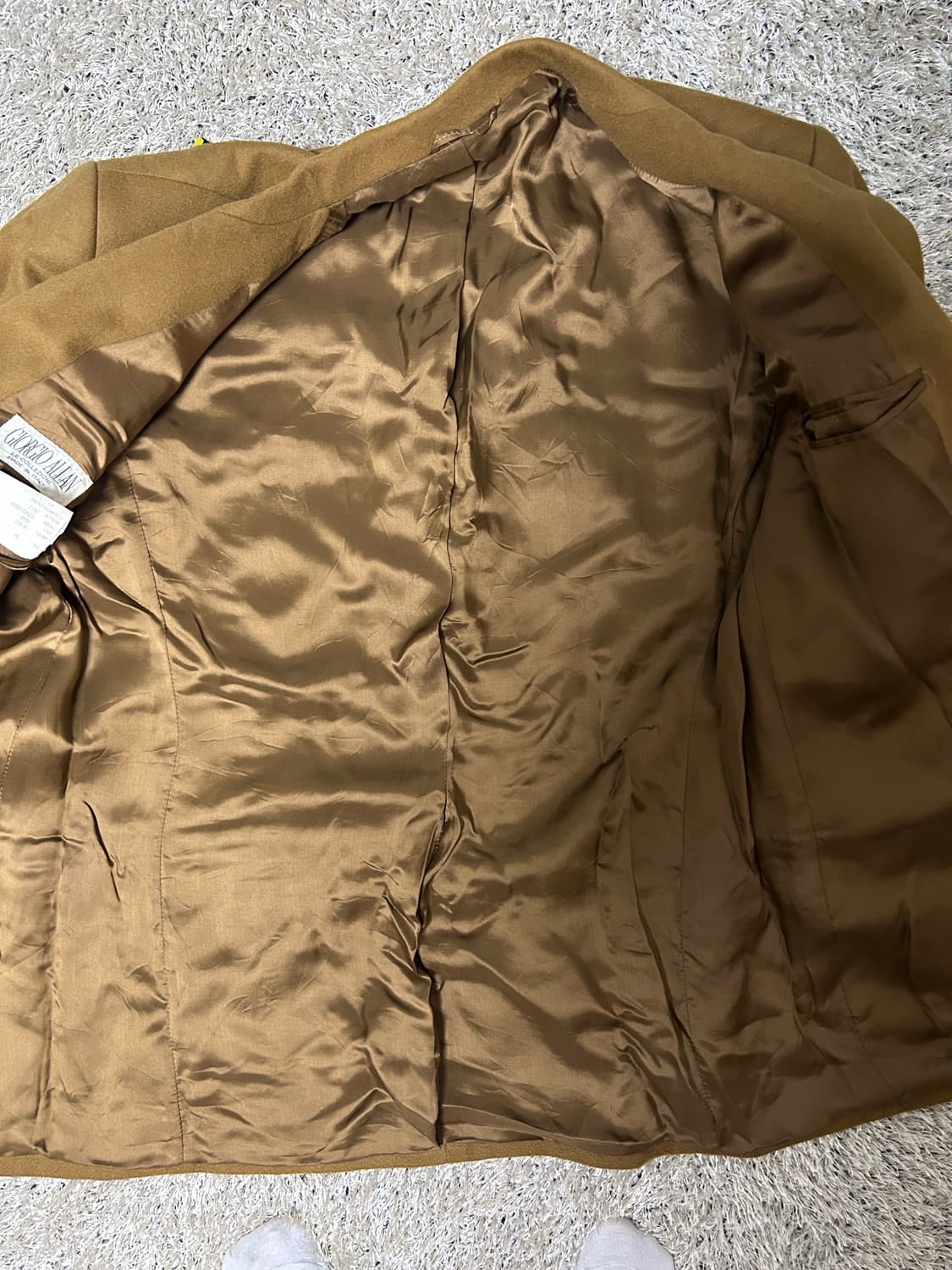 이태리제 조르지오알란 울 더블블레이저 사이즈 105 상품이미지4