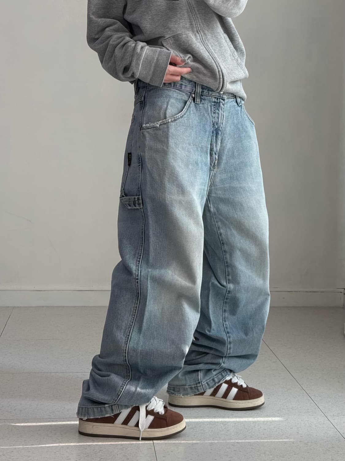 사우스폴 자수 연청 카펜터 상품이미지3