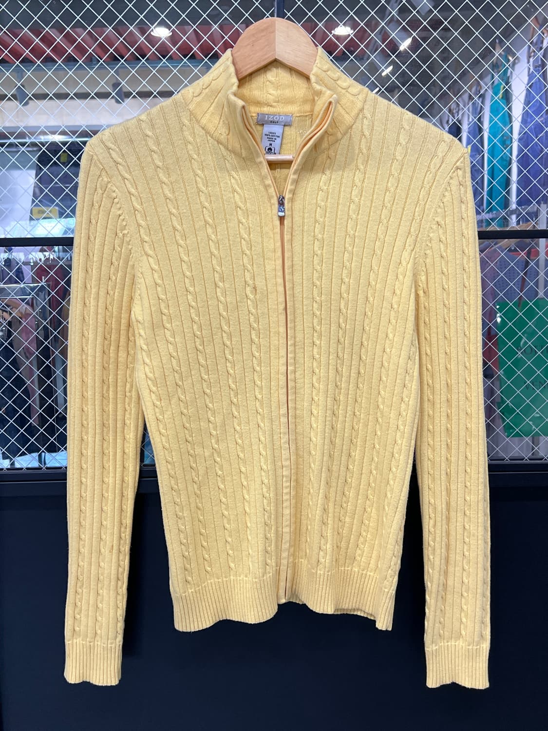 [M] IZOD 꽈배기 니트 집업  15634 상품이미지1