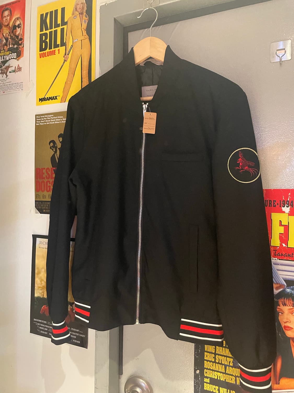 자라맨 zara man 자수 블루종자켓 상품이미지1