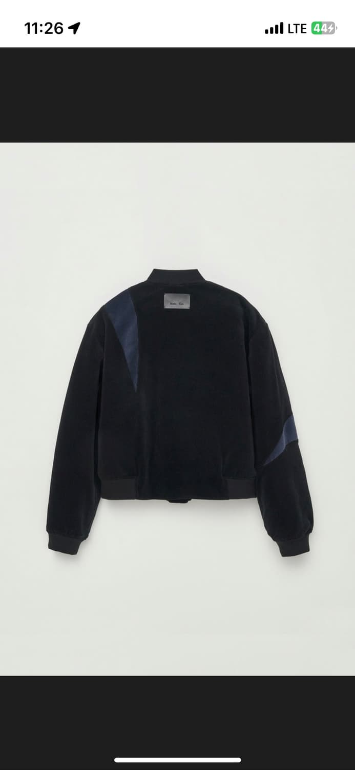 마뗑킴 우먼 코듀로이 베이스볼 점퍼 네이비색상 상품이미지3