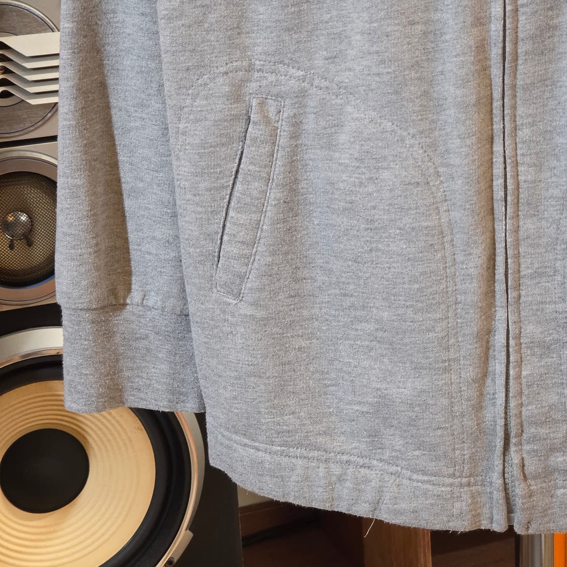 JPN 그레이 셔링 코튼 집업 상품이미지3