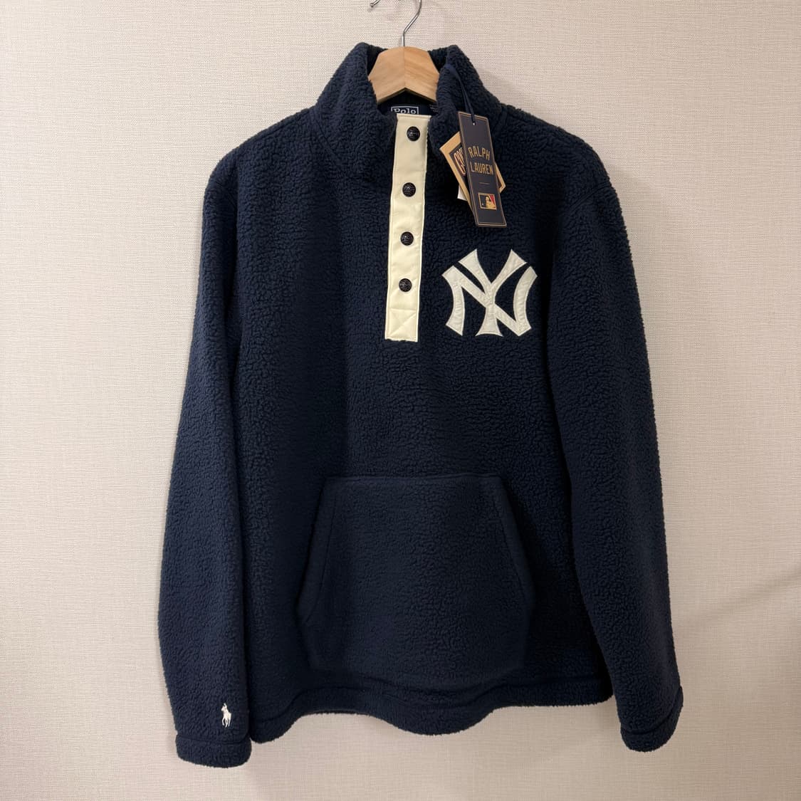 [S] 폴로 랄프로렌 X MLB 양키스 플리스 네이비 상품이미지2